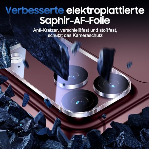UniqueMe für iPhone 18 Pro Kameraschutz - 3 Stück, HD Transparent – Ansicht 3