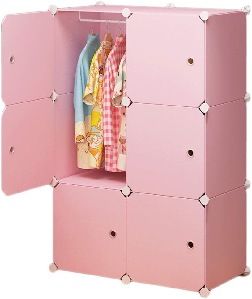 Armoire Wardrobe Closet Portable Closets for Bedroom Clothes Storage Hanging Organizer with Doors, Sturdy