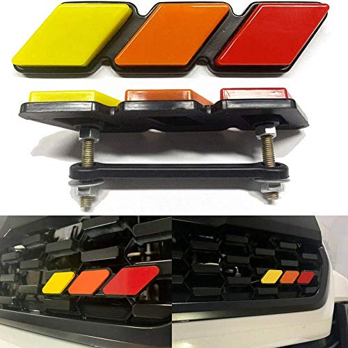 LUOWANFit for TRD Grille Badge Emblem Tacoma 4Runner Tundra Rav4 Highlander GV (RED)