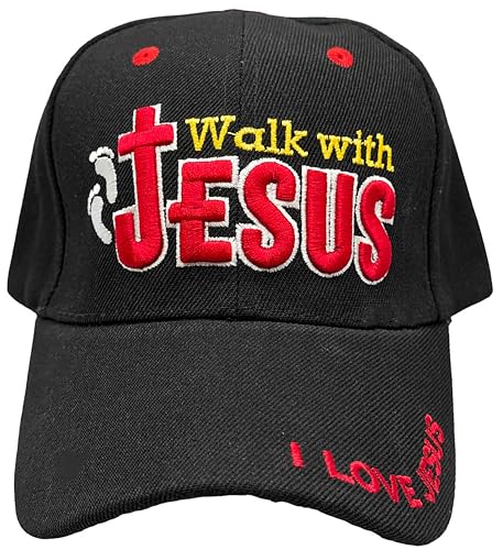 Image of Black Duck Brand Embroidered Walk with Jesus Adjustable Baseball Cap - Multiple Colors Available