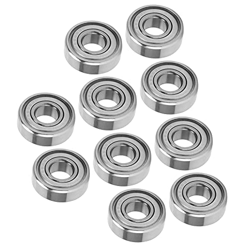 Bearing, 10Pcs Bearing, S696ZZ 15x6x5mm High Speed Rolling Miniature Mechanical Parts Replacement for, Automotive Axle Bearing and Hub Assemblies