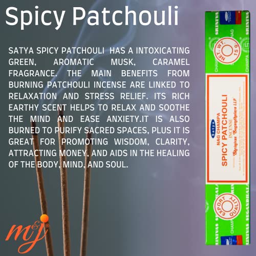 Original Satya Nag Champa Spicy Patchouli Incense Sticks - Image 2
