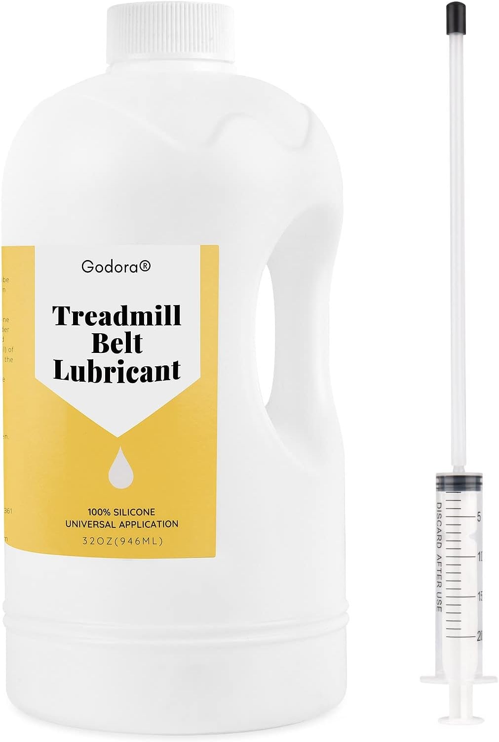 100% Silicone Treadmill Lubricant/Treadmill Lube, 32 Ounces Premium Silicone Oil for Treadmill Belt Lubrication, Easy to Apply Treadmill Belt Lubricant Oil, Suitable for Nearly All Type of Treadmills