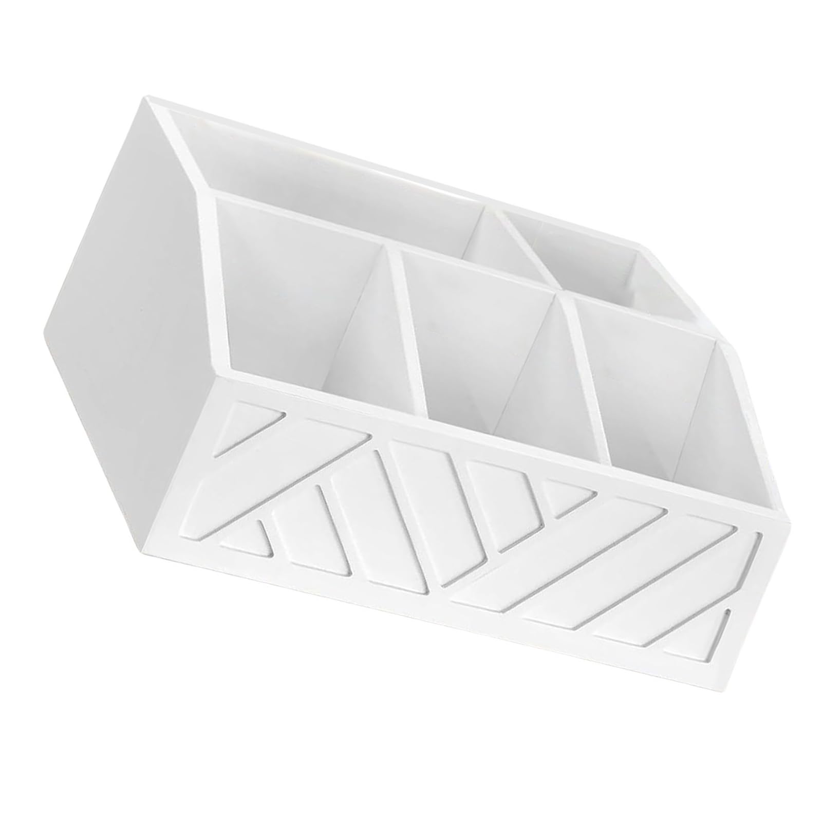 Buxuaaaa White Multipurpose Wood Coffee Pods Storage Basket For Kitchen Counter Featuring Unique Carving Designs And Sturdy Mats Countertop Storage Basket