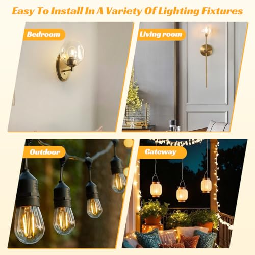 Hemobllo 50 Stück Led Filament Ersatzteile 3V 120Ma 38Mm Warmes Licht Glühfaden Für Diy Beleuchtung Büro- Und Heimbeleuchtung