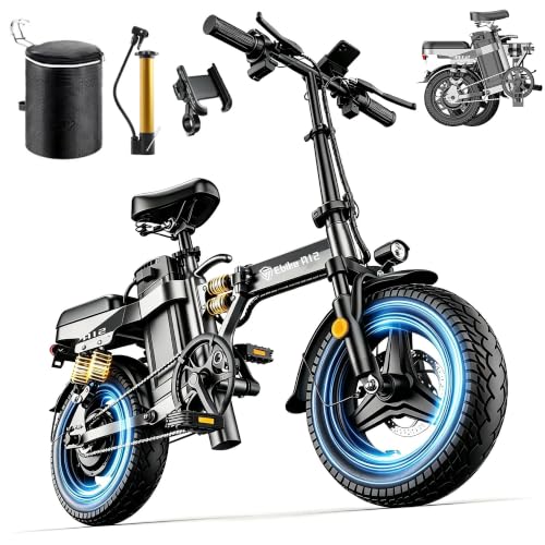 DTTZH 1000W Folding Electric Bike for Adults, Foldable Ebike, 14" Commuter Foldable E Bike, 750W Motor Folding Electric Bicycle, 48V 15Ah Battery UL 2849 Certified, 60 Miles Range image 3