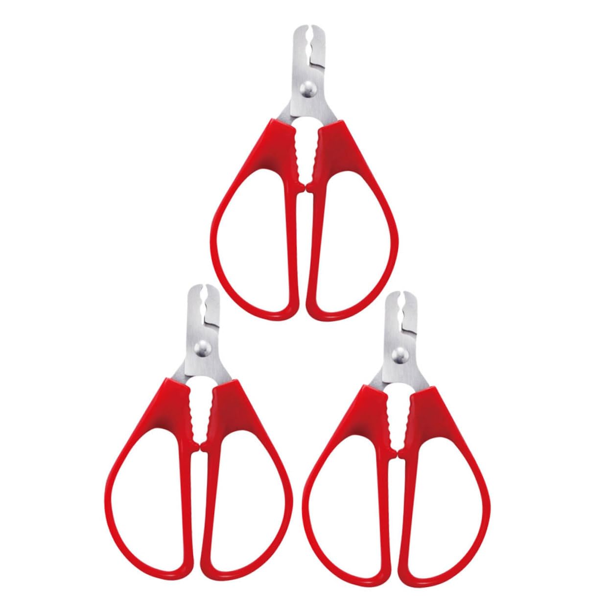 OUNONA 3pcs Multi Function Nut Opener Tool Ergonomic Steel Nut Sheller for Easy Walnut Peanut and Pistachio Cracking Portable and Labor Saving Kitchen Gadget