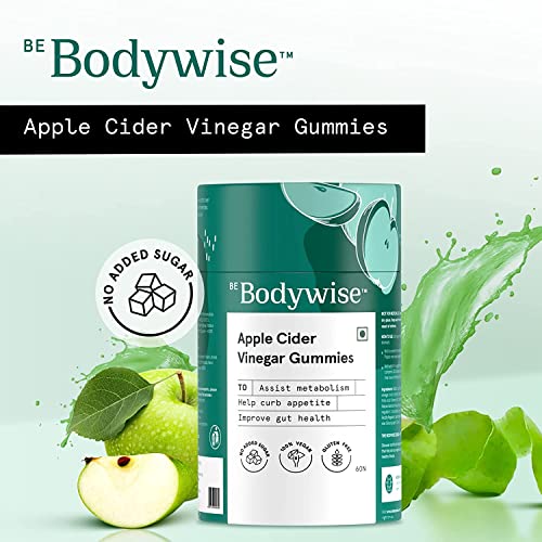 Bodywise Vegan Apple Cider Vinegar Gummies for Women 60 Days Pack