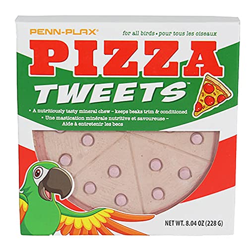 Image of Penn-Plax Tweet Eats: Pizza Tweets a€ inch Nutritious and Tasty Mineral Chew a€ inch Safe for All Birds a€ inch Keeps Beaks Trim and Conditioned a€ inch 1 Piece
