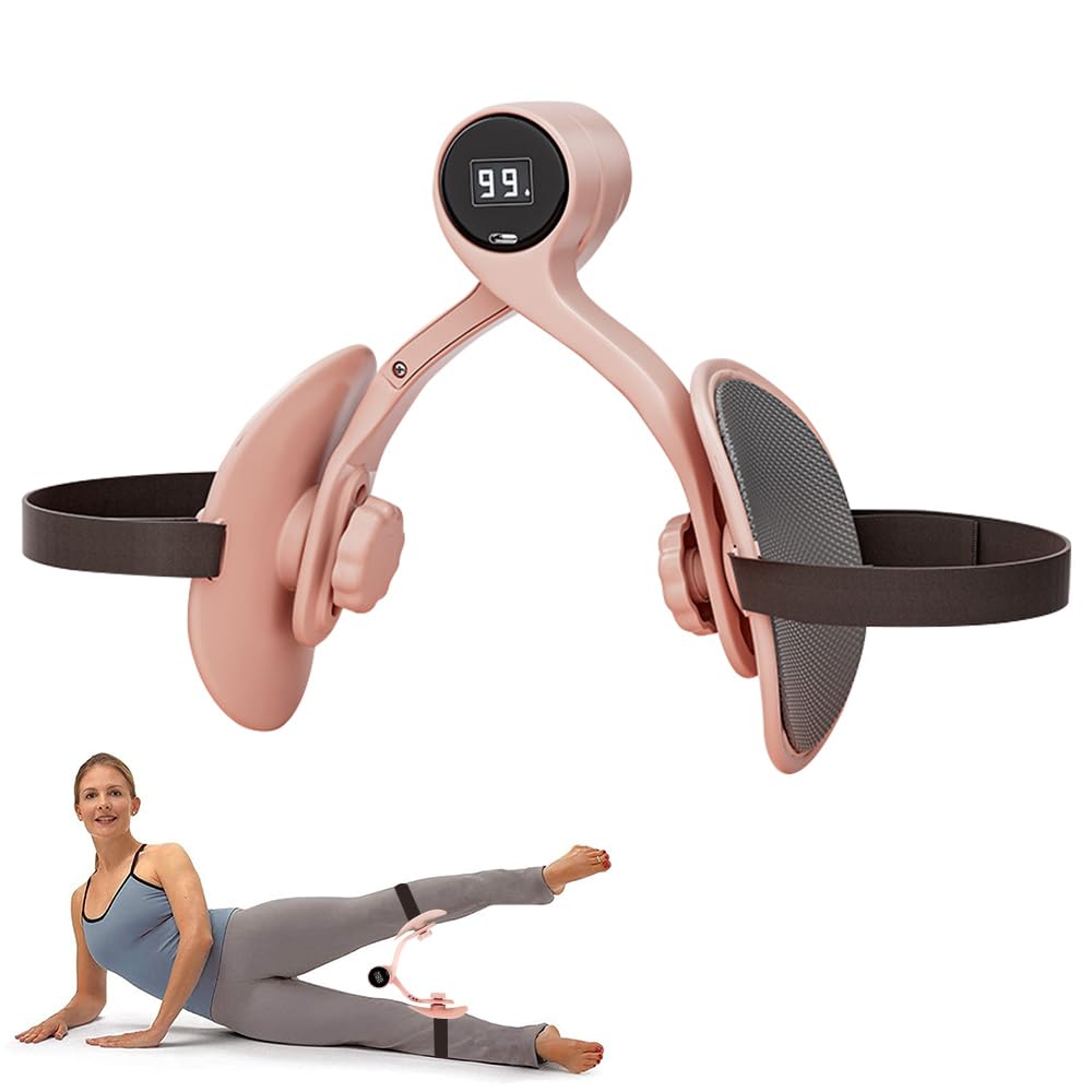 Entraîneur de Muscle Pelvien, Hip Trainer Exerciseur, Entraîneur de Cuisse avec Compteur & Réglage, Entraîneur de Hanches, Entraîneur du Périnée, Récupération Post-Partum(Purple)