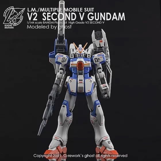 Amazon | ［HGUC 1：144］ セカンドVガンダム 用水転写式デカール (1