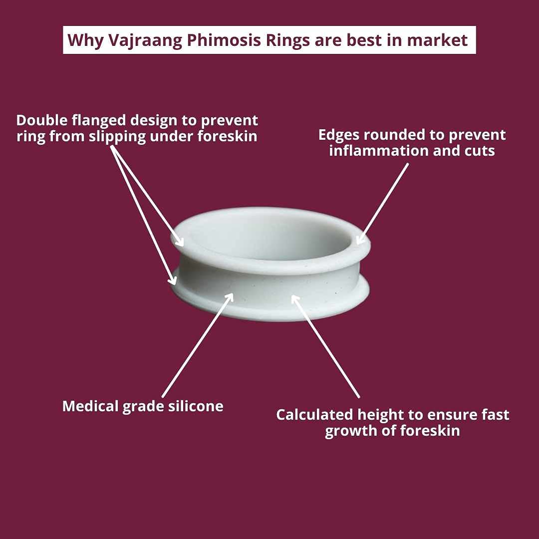 Vajraang Phimosis Stretching Rings (20 Rings set) With Applicator tool and 'How to use' booklet ...