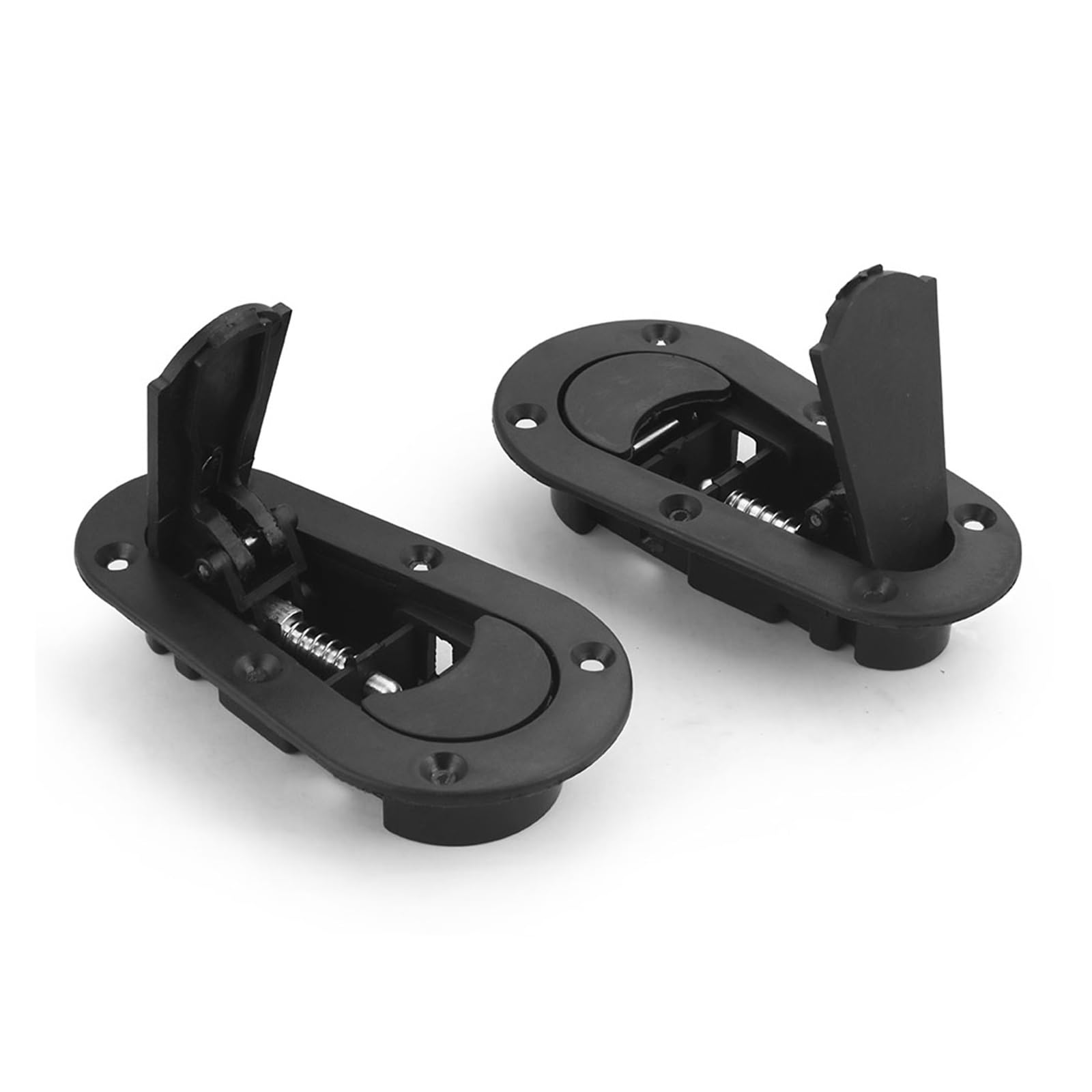 Chiusura di bloccaggio cofano anteriore Perni del cofano con serratura a sgancio rapido per auto da per corsa, senza kit di chiusura a chiave(Carbon Fiber)