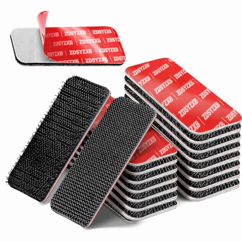 10 Sets Heavy-Duty Adhesive Hook and Loop Strips, High-Bond Fastening Strips, Heat-Resistant &amp; Waterproof, Strong Hold for Indoor/Outdoor Mounting on Wall, Glass, Tile, Metal &amp; More, 3.2x1.2 in