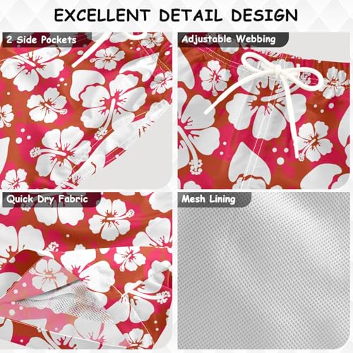 Boys Swim Trunks Beach Board Shorts Quick Dry Swimsuit Bathing Suits with Mesh Lining3