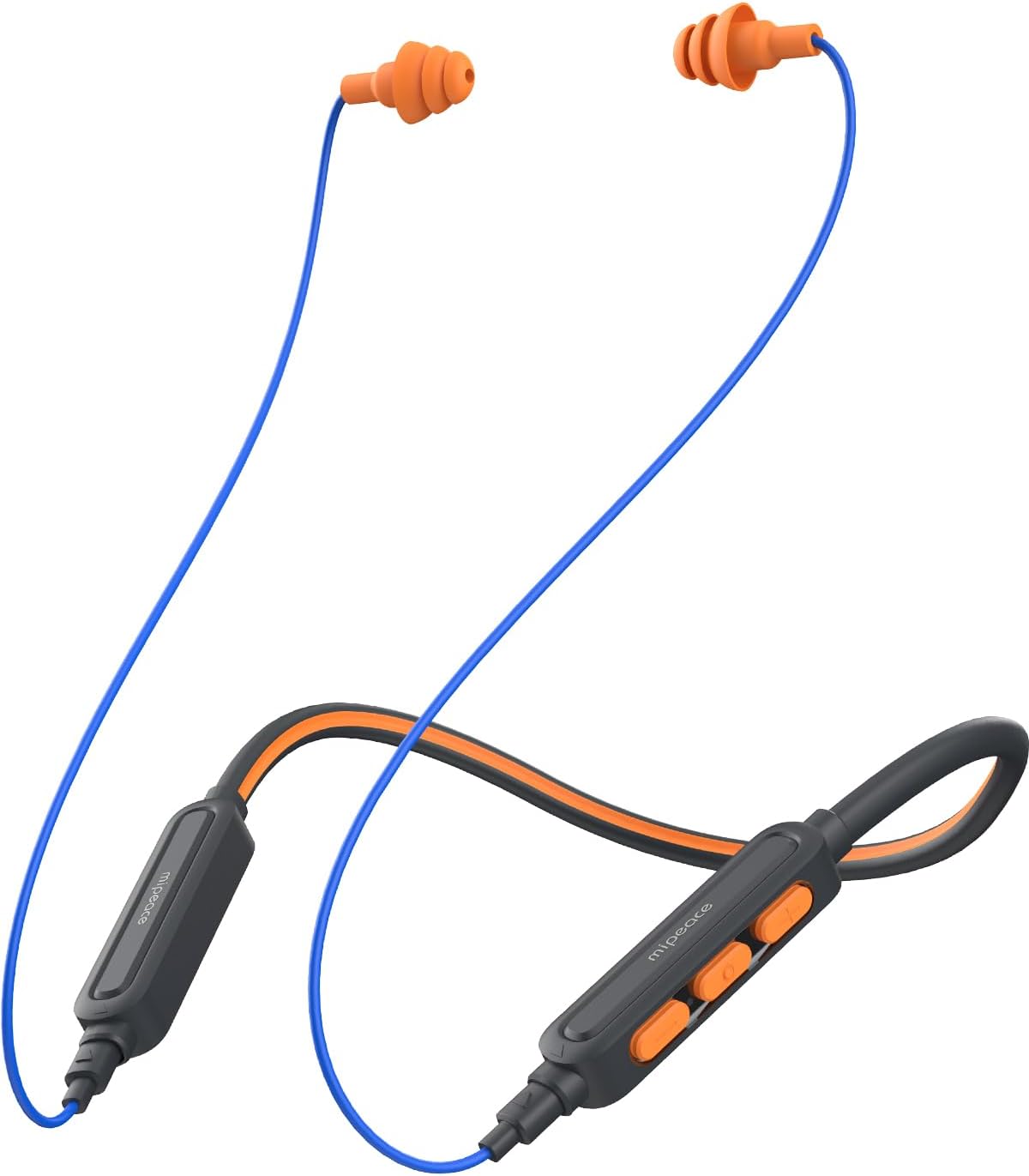 MIPEACE Neckband Bluetooth Work Headphones, Work Earbuds Bluetooth OSHA Approved-Ear Protection Headphones 29dB Noise Reduction for Construction Safety Industry, 20+Hour Battery, 4 EQ Modes