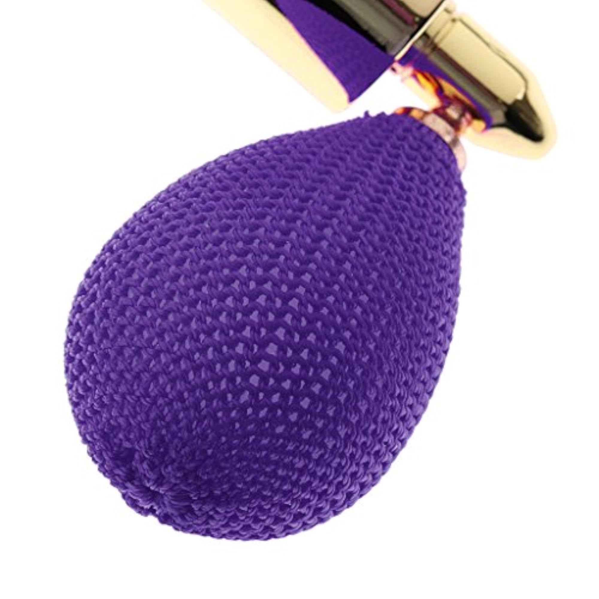 Vintage Refillable Glass Perfume Bottle Spray Atomizer Pump, Purple