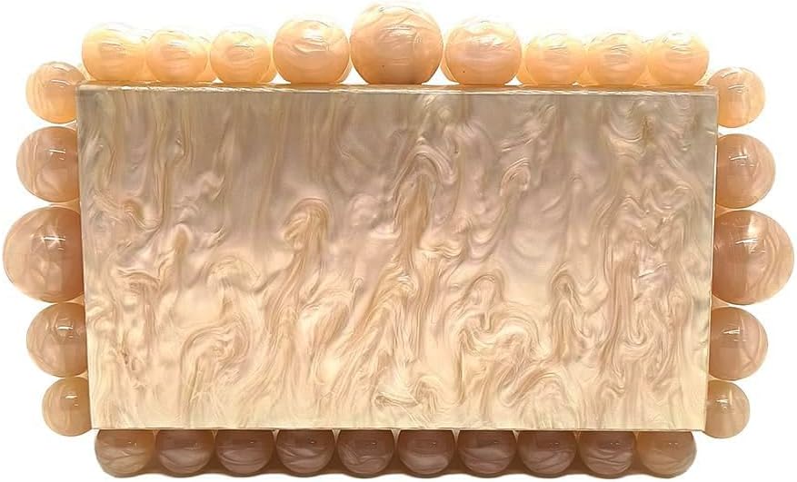Acrylic Evening Clutch Bag for Women Glitter Marble Purse Handbag for Wedding Party Prom