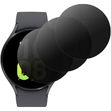 3 PCS Privacy Anti-Glare Screen Protector Anti-Spy Soft Film Suit for Samsung Galaxy Watch 6 44mm /Watch 5 44mm /Watch 4 44mm Matte Anti-Peeping