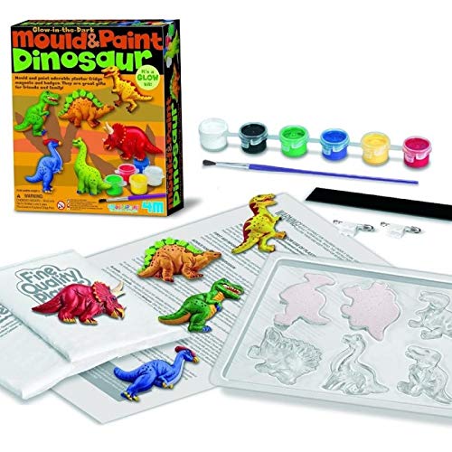 TNSLAND Dinosaure Moulage Plâtre, Figurine à Peindre, Activité Enfant 4