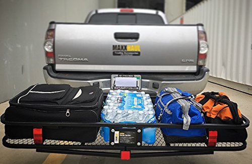MaxxHaul 70103 500 lb. Capacity Steel Hitch Mount Folding Cargo Carrier Mesh Basket Fits 2 inch Hitch Receiver 60 x 21 x 6.5 in For Car SUV Pickup Truck Van Camping Traveling by MAXXHAUL - Image 6