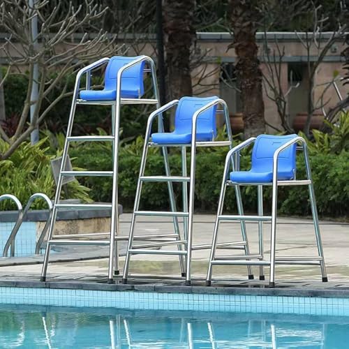 Silla de Salvavidas con Escalera para Piscina 120 cm Acero Inoxidable miniatura 2