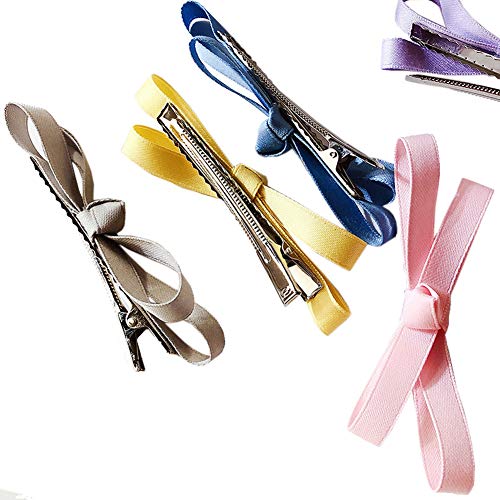 5pcs Cute Bow Tie Alligator Hair Clips, Duckbill Hairpins for Women Girls Hair Styling Tools Accessories, Christmas Gift image 5