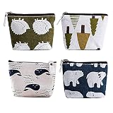 8 Pièces Porte-Monnaie en Toile avec Fermeture éclair, Petit Bourse avec Fermeture Eclair, Mini Porte-Monnaie en Toile, pour Carte de Crédit Petit Objets Serviettes Hygiénique, V154-fabric Coin Purse