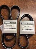 NEW OEM NISSAN 2 BELT KIT FOR 2003-2006 MAXIMA 3.5 ENGINE