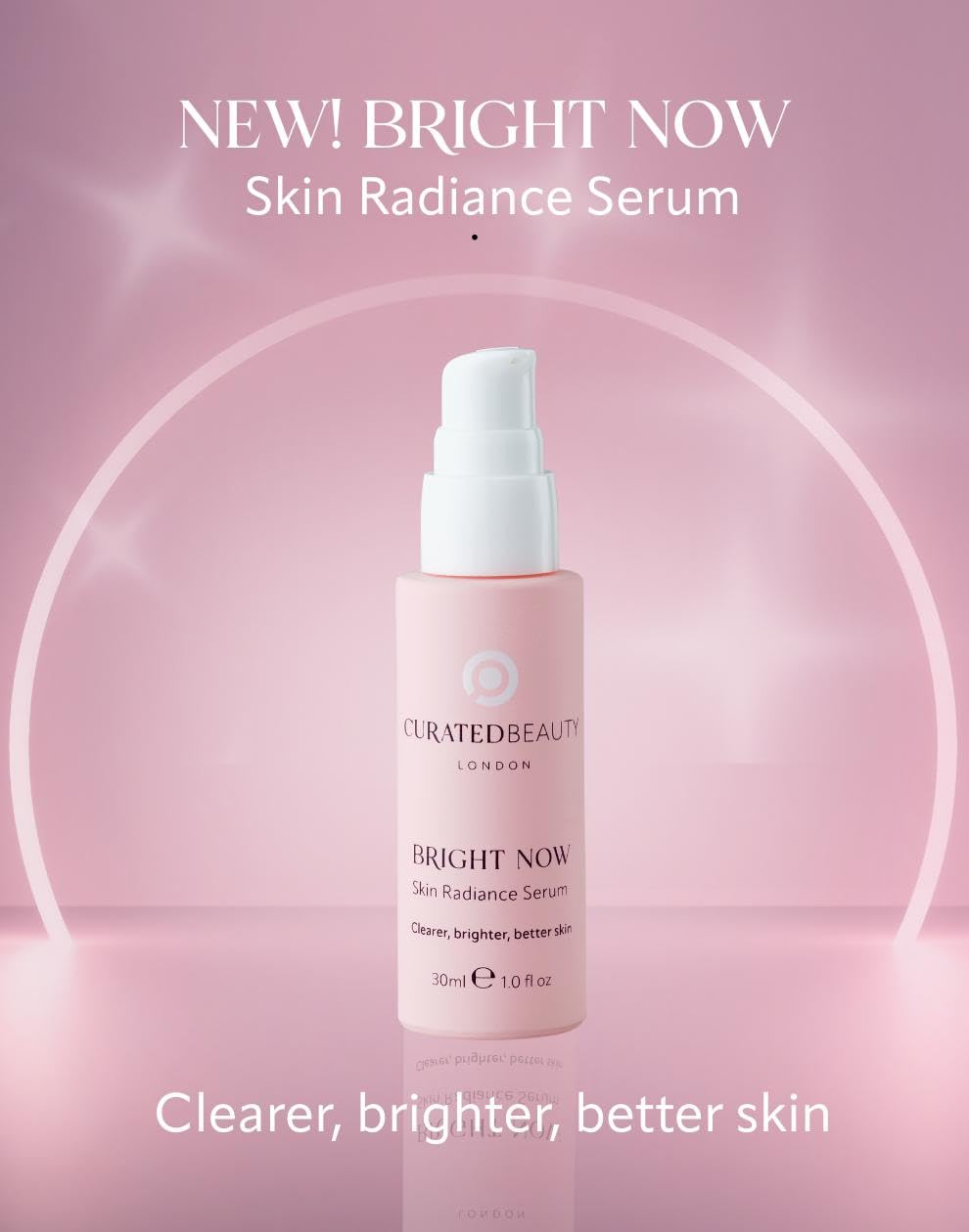Curated Beauty London Bright Now Skin Radiance. Clearer Brighter Skin. Daily Glow Serum with Tranexamic Acid - Image 2