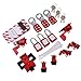 ANGGREK Lockout Tagout Kit Electrical Loto with 3 Hasp 3 Padlock 12 Lockout Tag for Industrial Safety Power Chemical Settings
