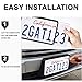 License Plate Frame, Leadstar 1 Pack Black TPU Car License Plate Cover, Universal US Car License Plate Bracket Holder. Rust-Proof, Rattle-Proof, Weather-Proof with Drainage Holes Car Accessories