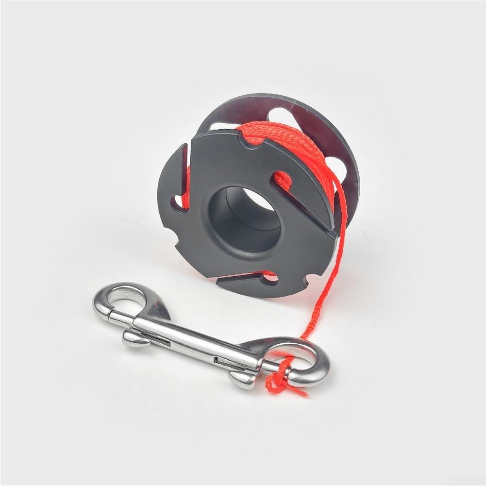 Scuba Diving Reel, Diving SMB Buoy Plastic Reel with Rope 15-45cm for Scuba Snorkeling(A)