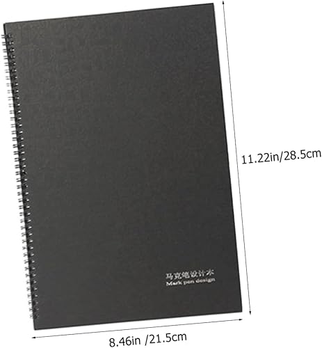 Miniatura 7 de KALLORY Drawing Book Blank Diary Journal Blank Sketch Pad Hardbound Sketchbook Hardcover Spiral Notebook Art Sketch Book Blank Books DIY Painting