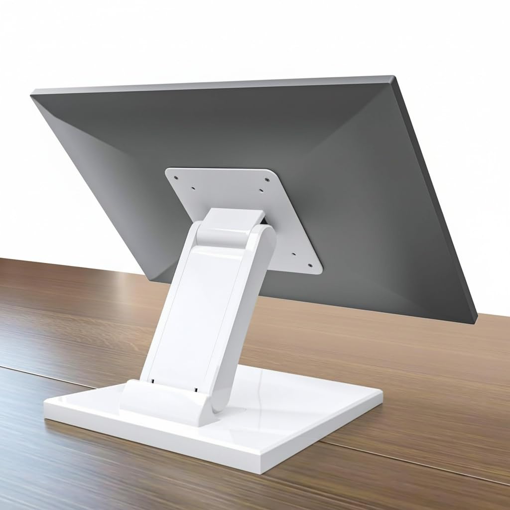 WEARSON Vesa Monitor-Mount Stand Low Profile - Lay Flat Folding Monitor Stand With VESA 75x75 and 100x100 White