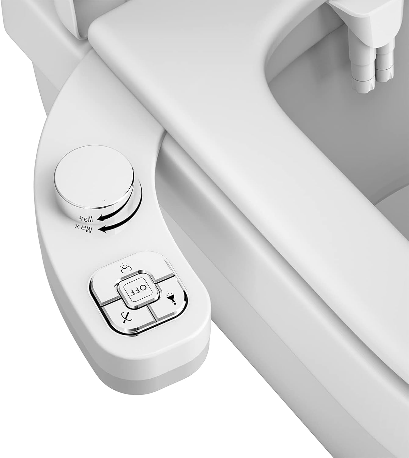 PIKETS Bidet Attachment for Toilet, Dual Nozzle (Frontal and Rear Wash