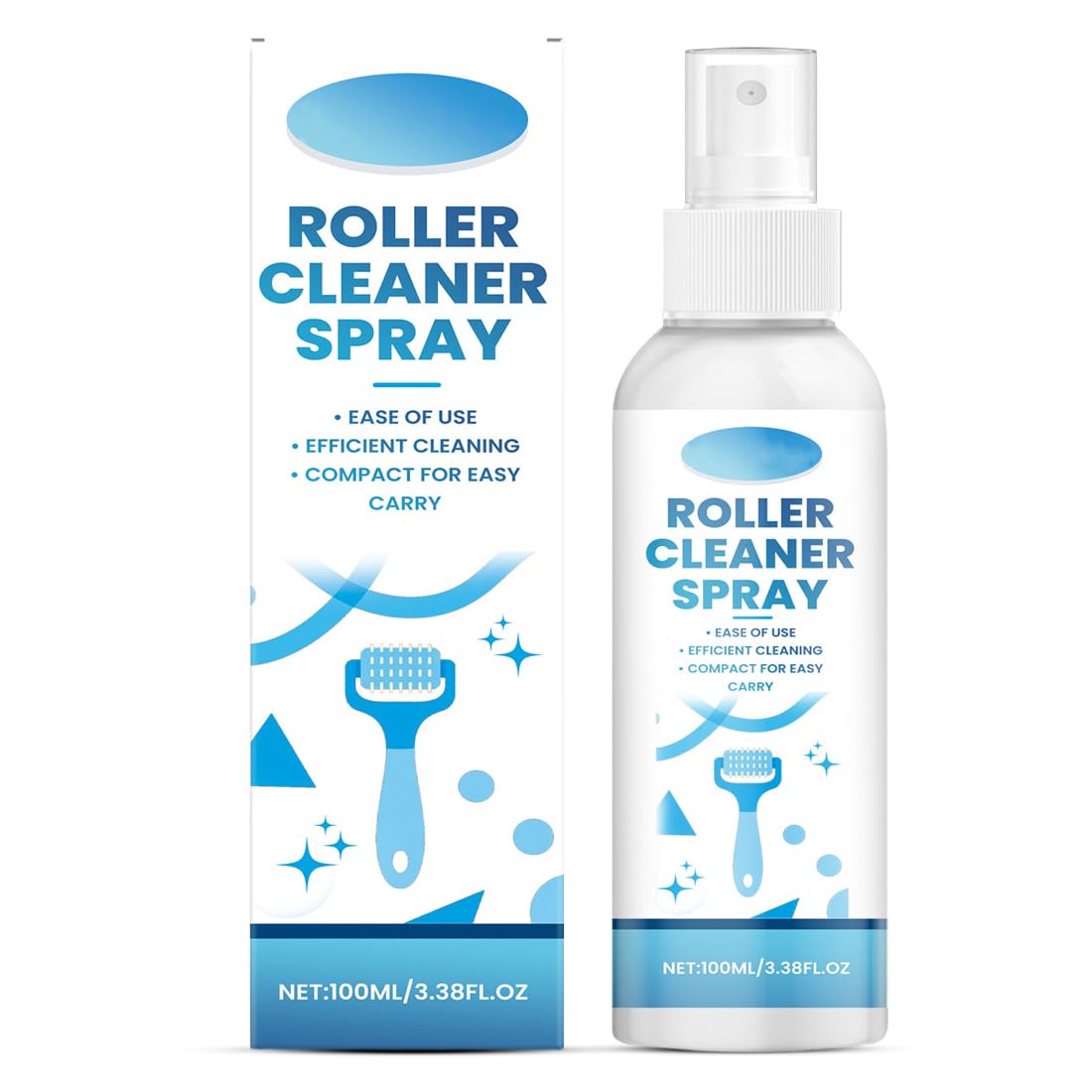 100ml Microneedling Viso Roller Cleaner Derma Roller Cleaner Spray Roller Cleaners, Adatto per Rulli, Microaghi, Derma Stamp