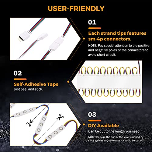 Kit Cinta LED RGB 50ft Comercial con Control Remoto miniatura 6