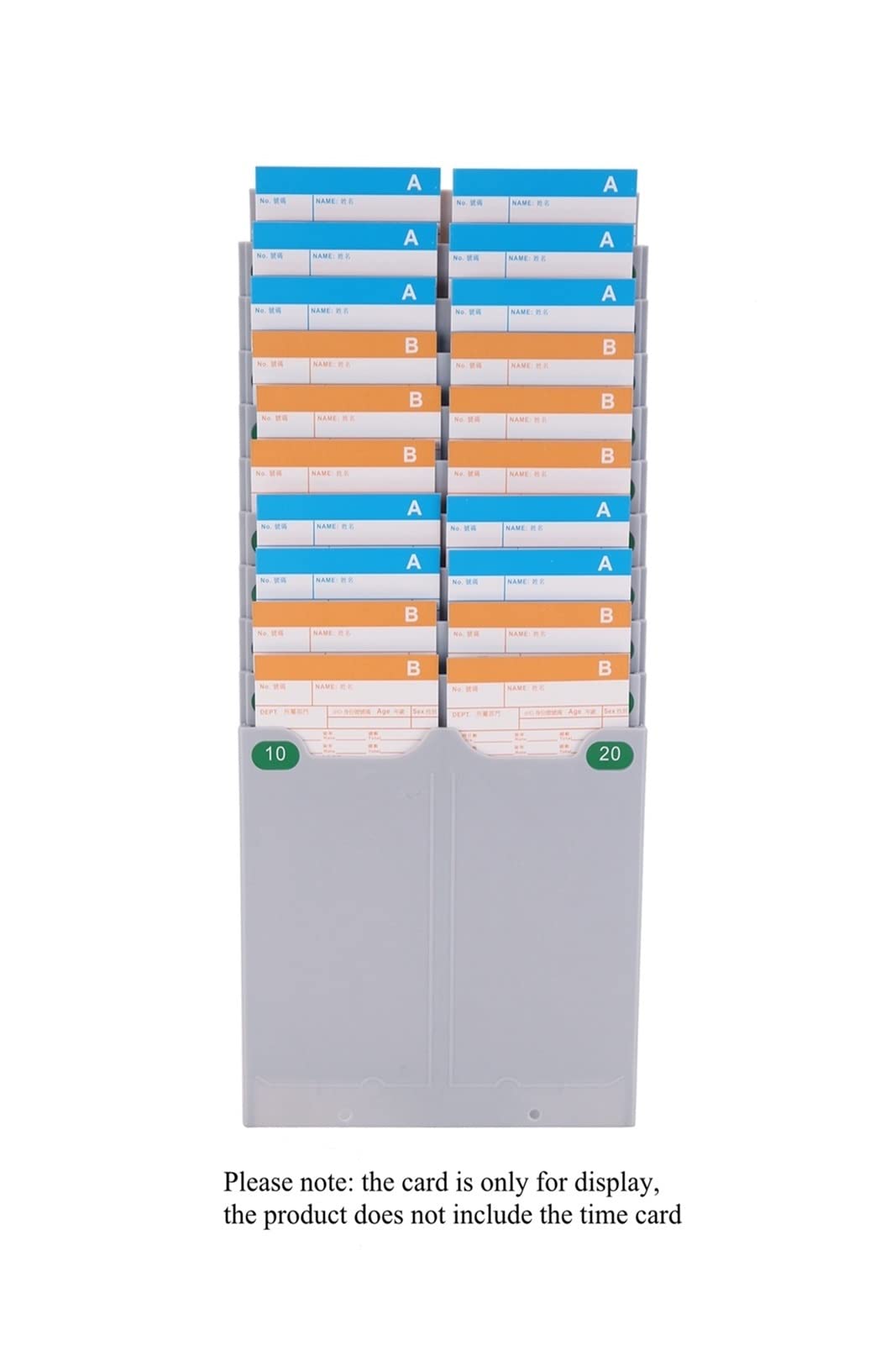 Horloge, Porte-carte de temps télescopique 20 cartes carte jeu