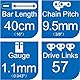 Opuladuo 2 x Kettensäge Kette kompatibel für Bosch UniversalChain 40, Sägekette kompatibel mit Bosch AKE 40 / AKE 40 S/AKE 40-17 S/AKE 40-19 S