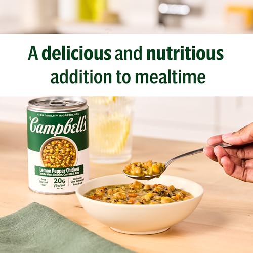Image of Campbell's Protein Lemon Pepper Chicken Soup, 16.1 oz