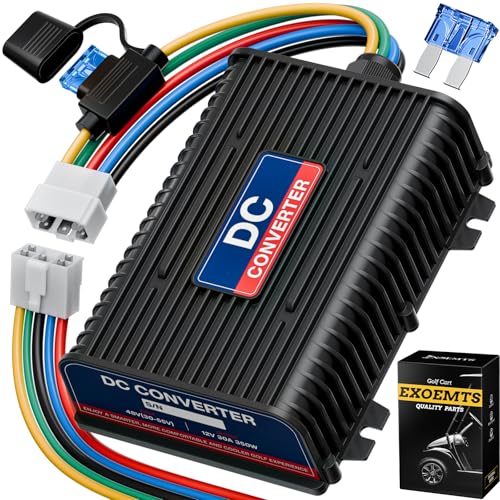 EXOEMTS 48V 36V to 12V Golf Cart Voltage Converter DC