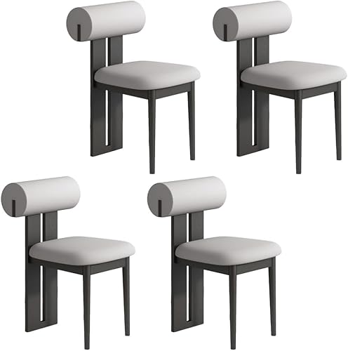 Miniatura 32 de YVYKFZD Juego de sillas de comedor de madera, sillas de cocina tapizadas, silla de comedor sin brazos, silla de sala de estar única, para oficinas,