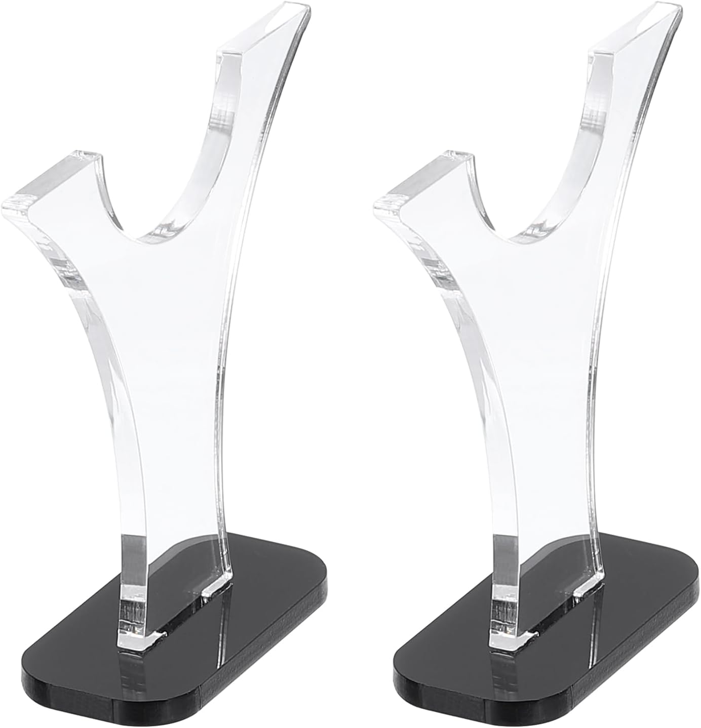 Generic 2pcs Acrylic Knife Display Stand, 3.5 Inch Single Knife Holder, Black Base