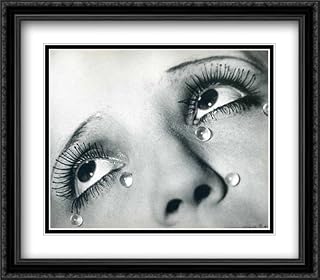 Tears (Larmes) 2X Matted 34x28 Large Black Ornate Framed Art Print by Man Ray