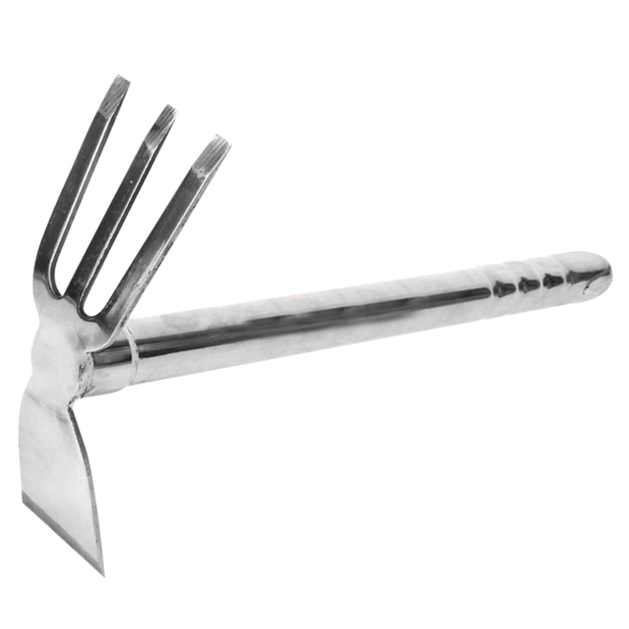herramienta de jardín extractor malas hierbas cultivate kit de cultivo melena de azada de cultivo flor pequeña azada de mano herramienta de jardinería Acero inoxidable Silver