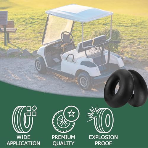 NONMON 18x8.50-8/18x9.50-8 Schlauch Reifen, 2 Stück Innenschläuche Luftschlauch Kleinreifen mit gerades Ventil Ersatz Rohr für Rasenmäher Rasentraktor Aufsitzmäher Go-Kart ATV Golfwagen