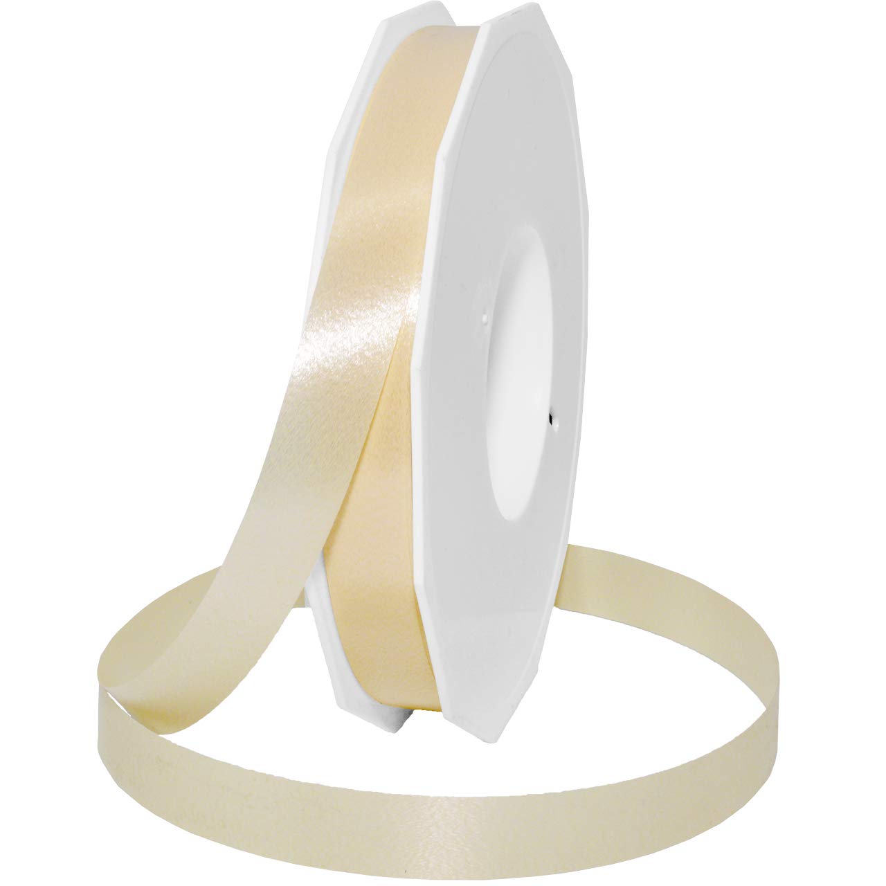 PRÄSENT - America Curling Ribbon Cream 15 mm width, 91 m length
