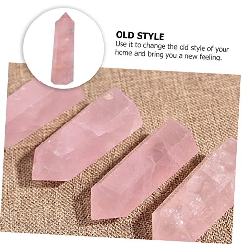 Quartz naturel hexagonal lot de 3 déco maison feng shui Baluue - 6