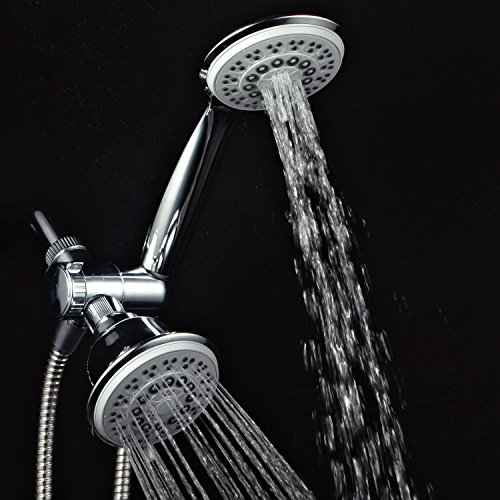 Combo de regadera 3 vías PowerSpa de lujo gris 30 ajustes miniatura 4